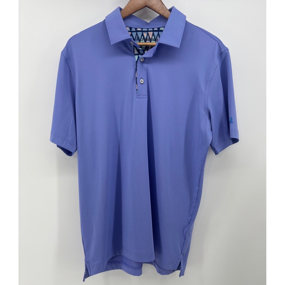 Chubbies Performance Golf Polo Shirt Men's Medium Purple Short Sleeve Stretch